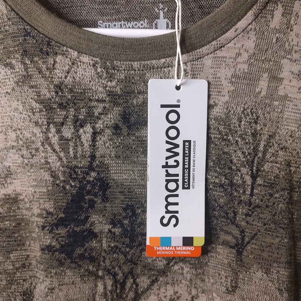NWT Smartwool 100% Merino Wool Winter Moss Forest Classic Base Layer